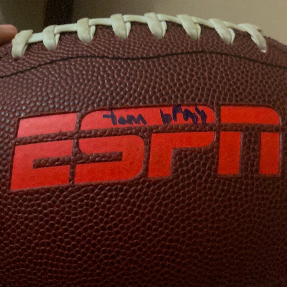 Signed football by Tom Brady 😱😱 pls buy